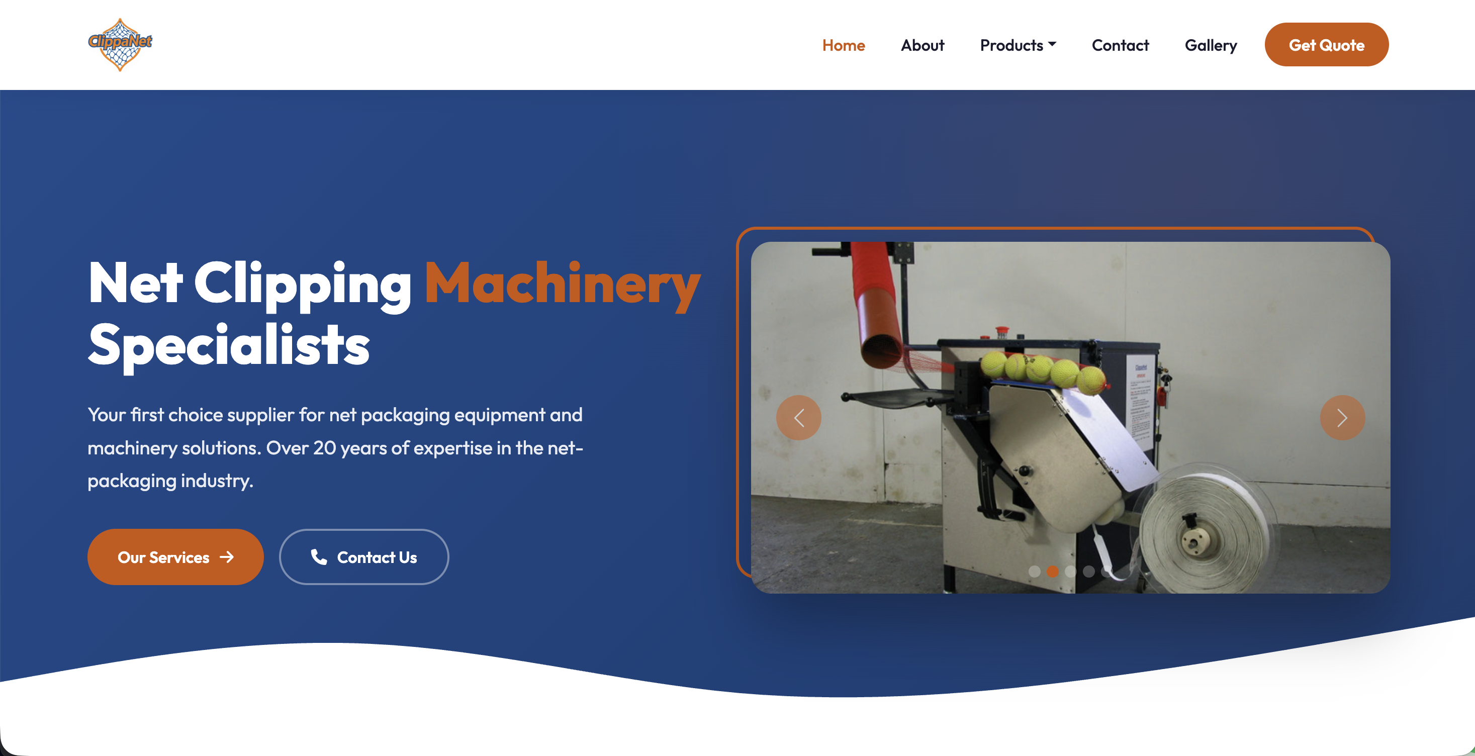 ClippaNet website homepage