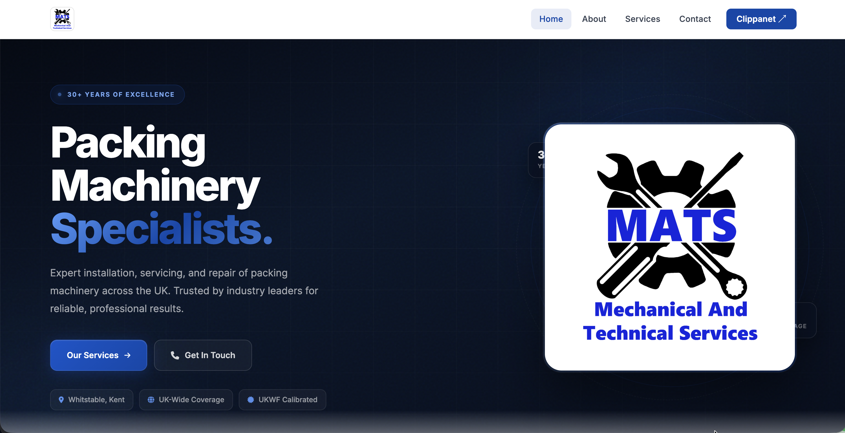 MATS Ltd website homepage