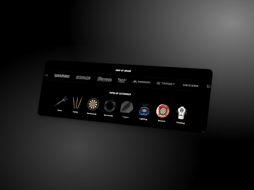 S&D Darting Dynamics shop by brand and popular categories sections